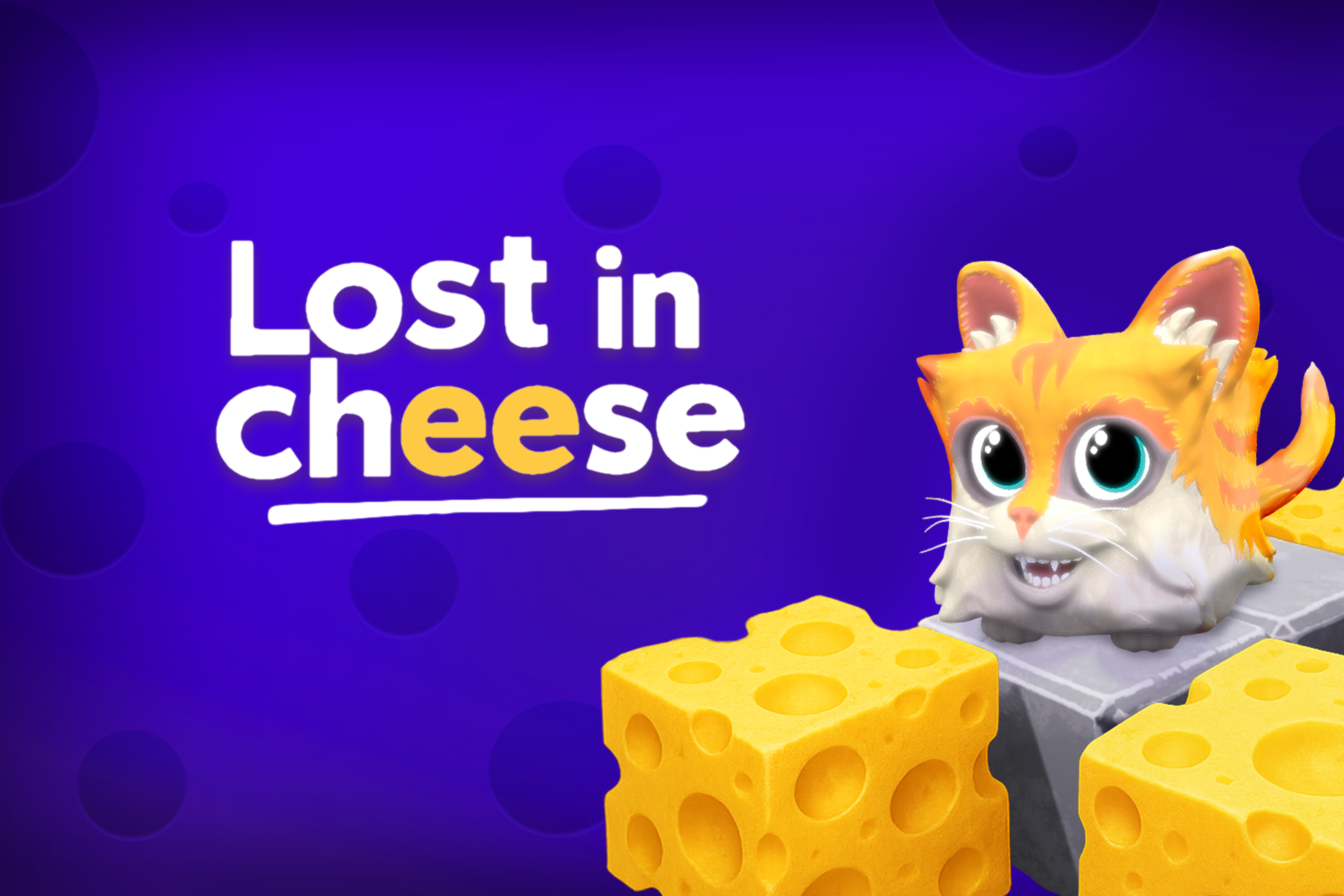 Portada de Lost in Cheese: puzles, gatitos y mucho queso.